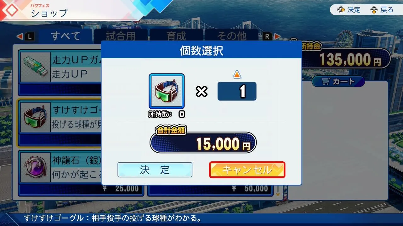 すけすけゴーグル