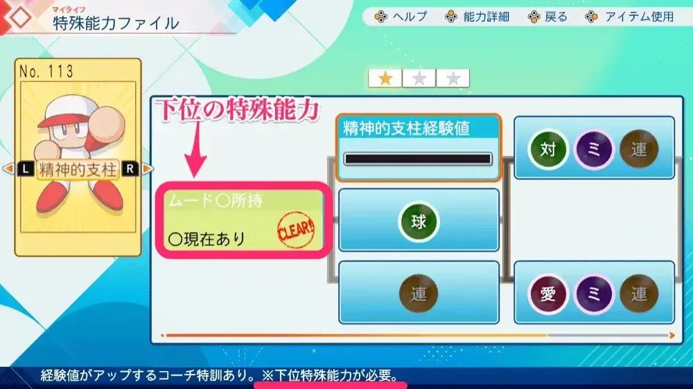 下位の特殊能力が必要