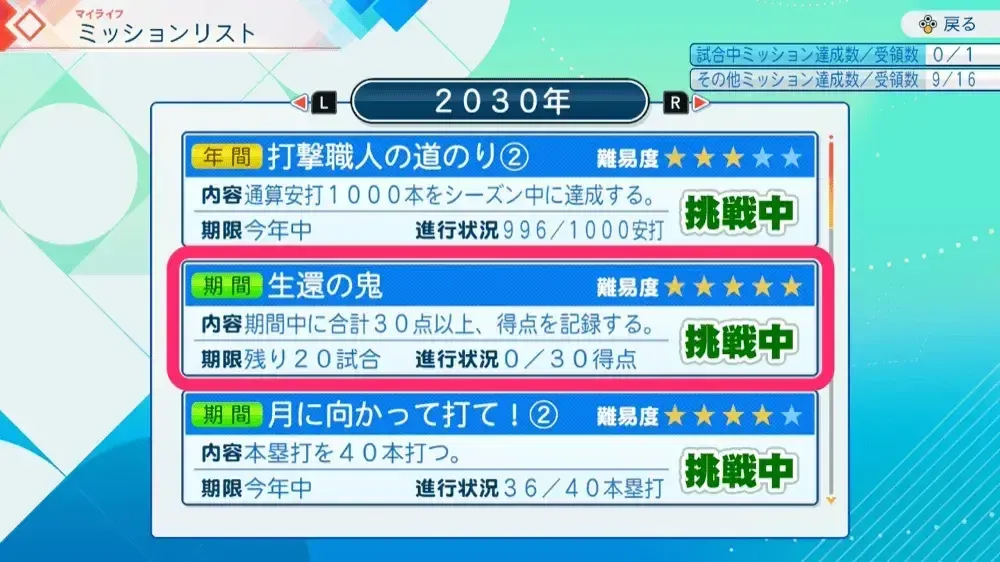 発生したミッションを達成