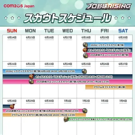 スケジュール