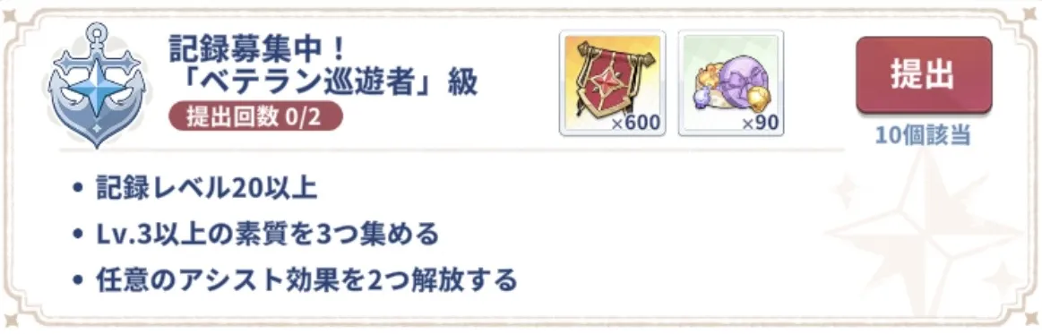 ベテラン巡遊者