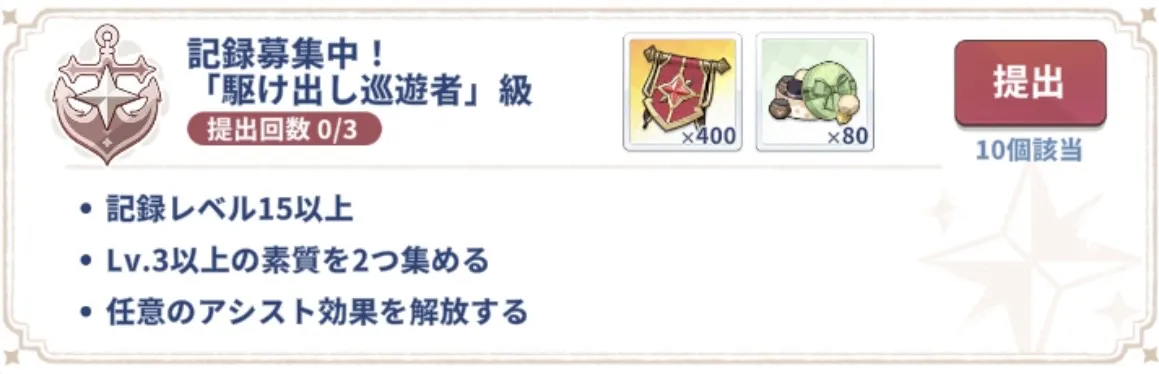 駆け出し巡遊者