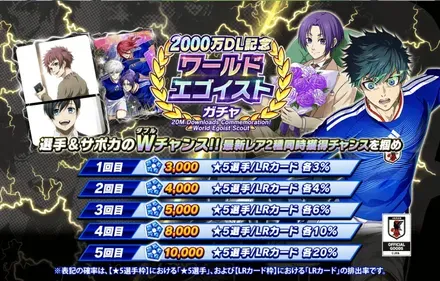 ワールドエゴイストガチャ