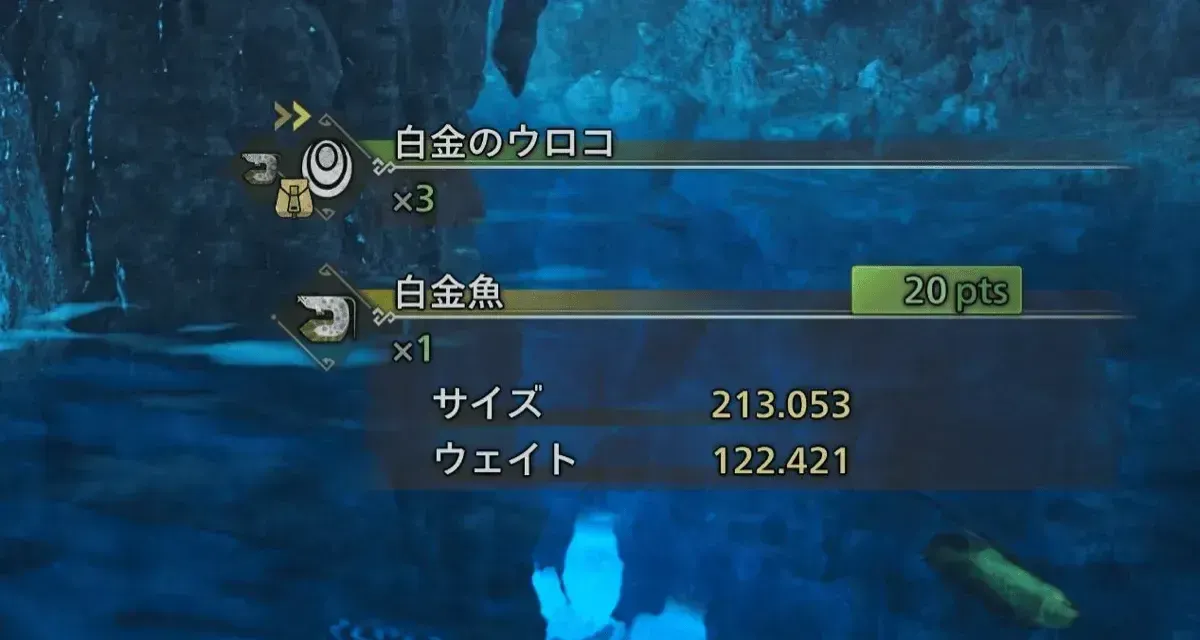 白金魚獲得ギルドポイント