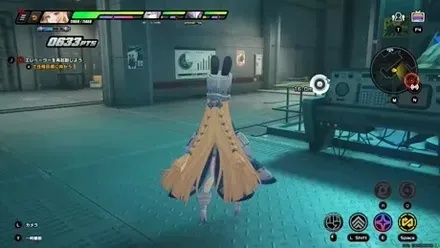 エレベーターを出て進む
