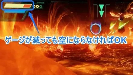 ゲージが空にならなければOK