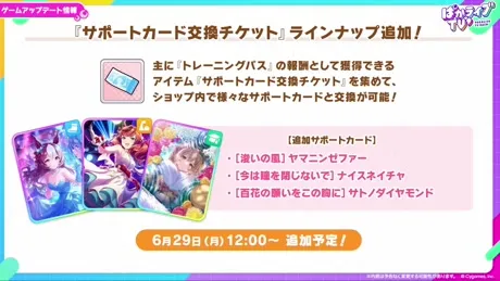 サポートカード交換チケット