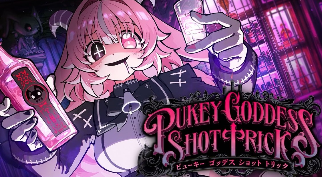 ロシアンルーレット × 飲みサバイバル × ヤンデレ悪魔 『PUKEY GODDESS SHOT TRICK』 ウィッシュリスト登録数20万突破