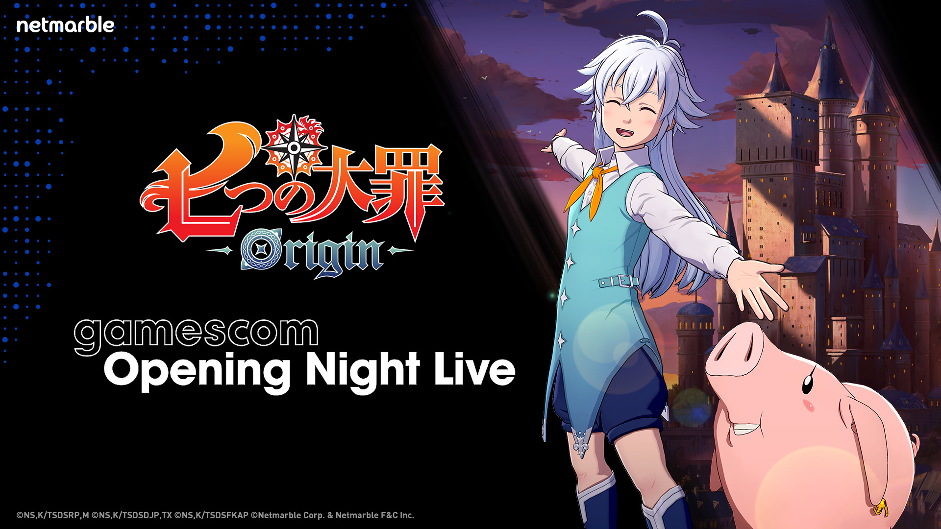 ネットマーブル、待望の最新作オープンワールドRPG『七つの大罪：Origin』、8月19日のGamescom「Opening Night Live」で新トレーラーを公開予定