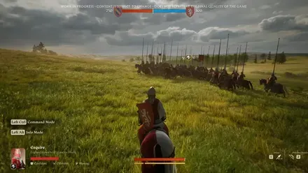 リアルタイムで部隊を指揮する大規模な戦闘
