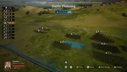 リアルタイムで部隊を指揮する大規模な戦闘