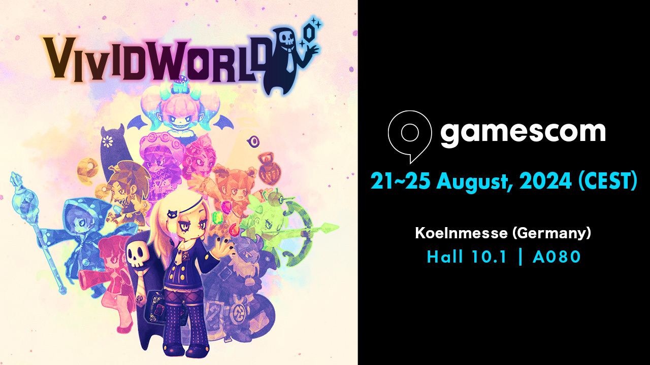EU圏で初出展となる『ビビッドワールド』が ヨーロッパ最大級のゲームイベント「gamescom」に出展決定！ 未公開の新要素が詰め込まれた 第2弾ティザートレイラーも初公開！
