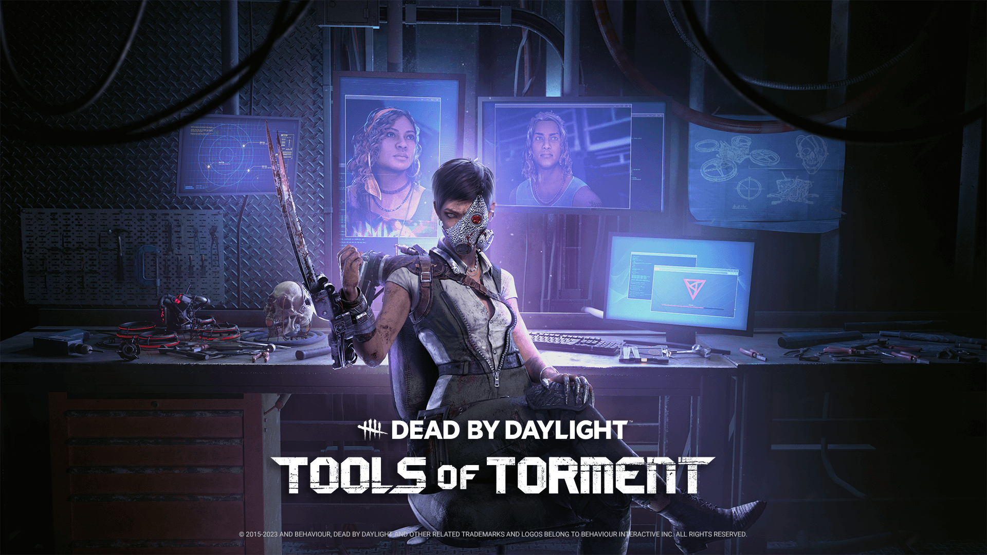日本にルーツを持つ戦慄のキラーに大注目！『Dead by Daylight』の新チャプター「Tools of Torment（苦しみのメカニズム）」が3月8日（水）に発売決定  総プレイヤー数が5,000万人を超え、全世界を震撼させるホラーサバイバルゲームに現代のテクノロジーがお目見え！ドローンを操る切り裂き魔のキラーと姉弟サバイバーが登場