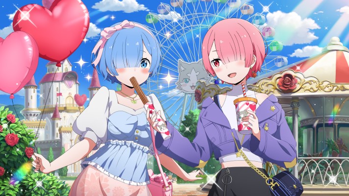 「リゼロ」公式スマホゲーム『Re:ゼロから始める異世界生活Lost in Memories』本日より、ストーリーイベント「ドキドキ遊園地デート!!」前半を開催! 遊園地を楽しむ姿のラムとレム、ティセラが新登場するガチャも開催!