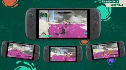 4人でのマルチプレイ画面