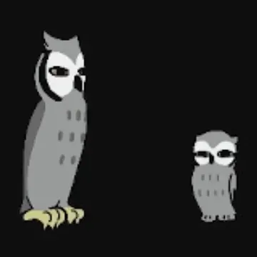 フクロウ親子