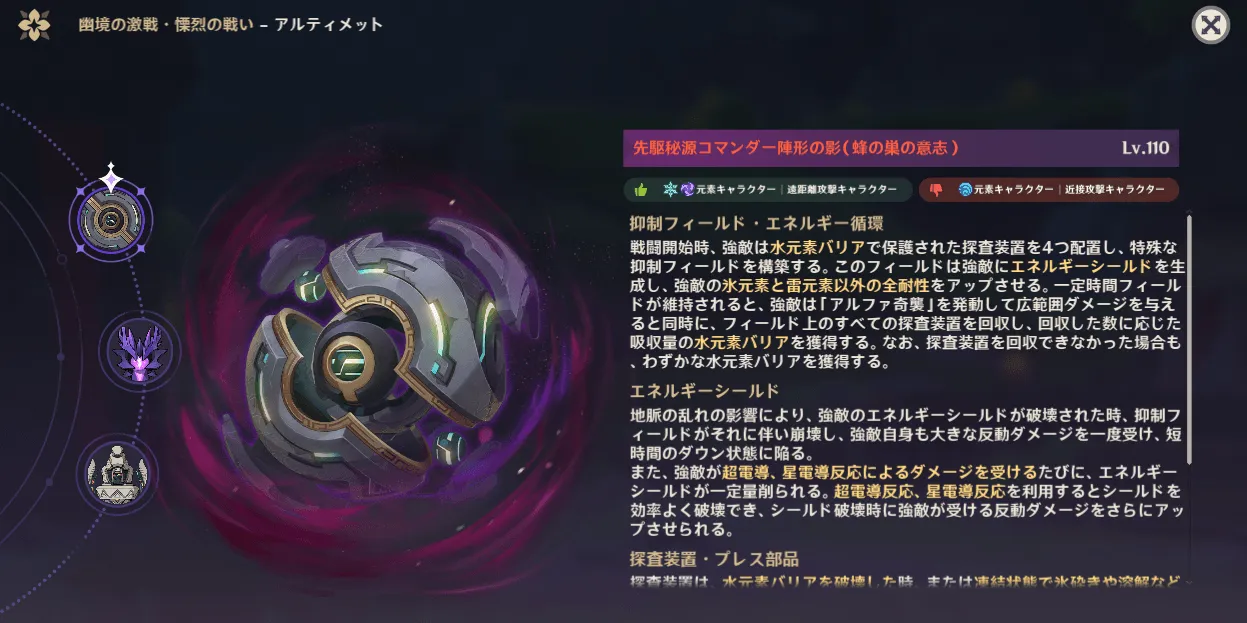 コマンダー陣形