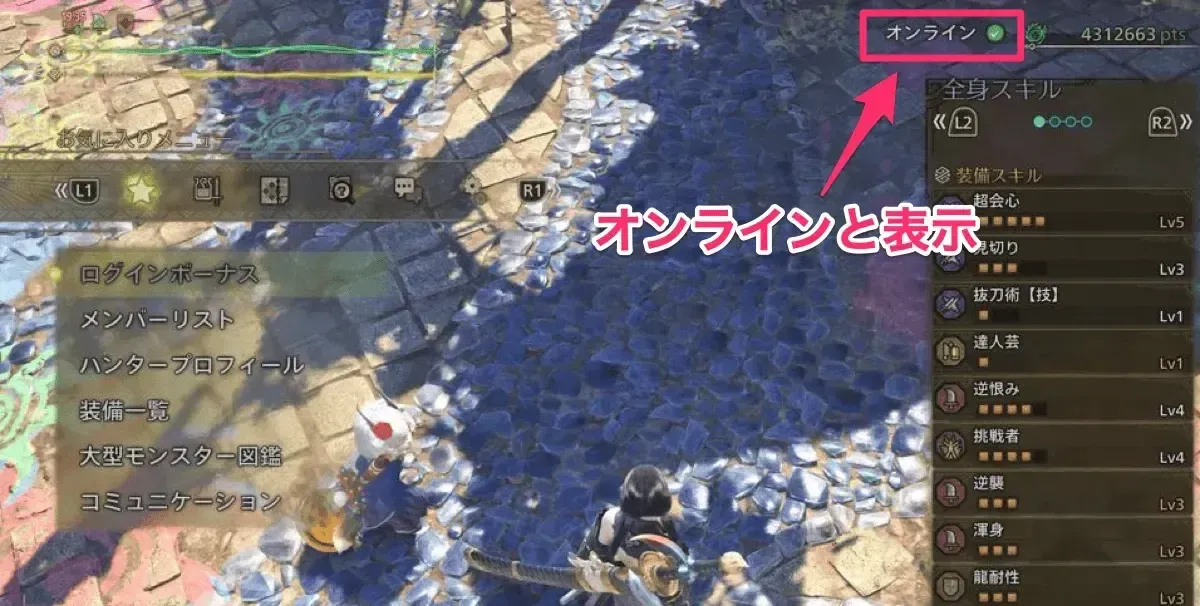オンライン表示中