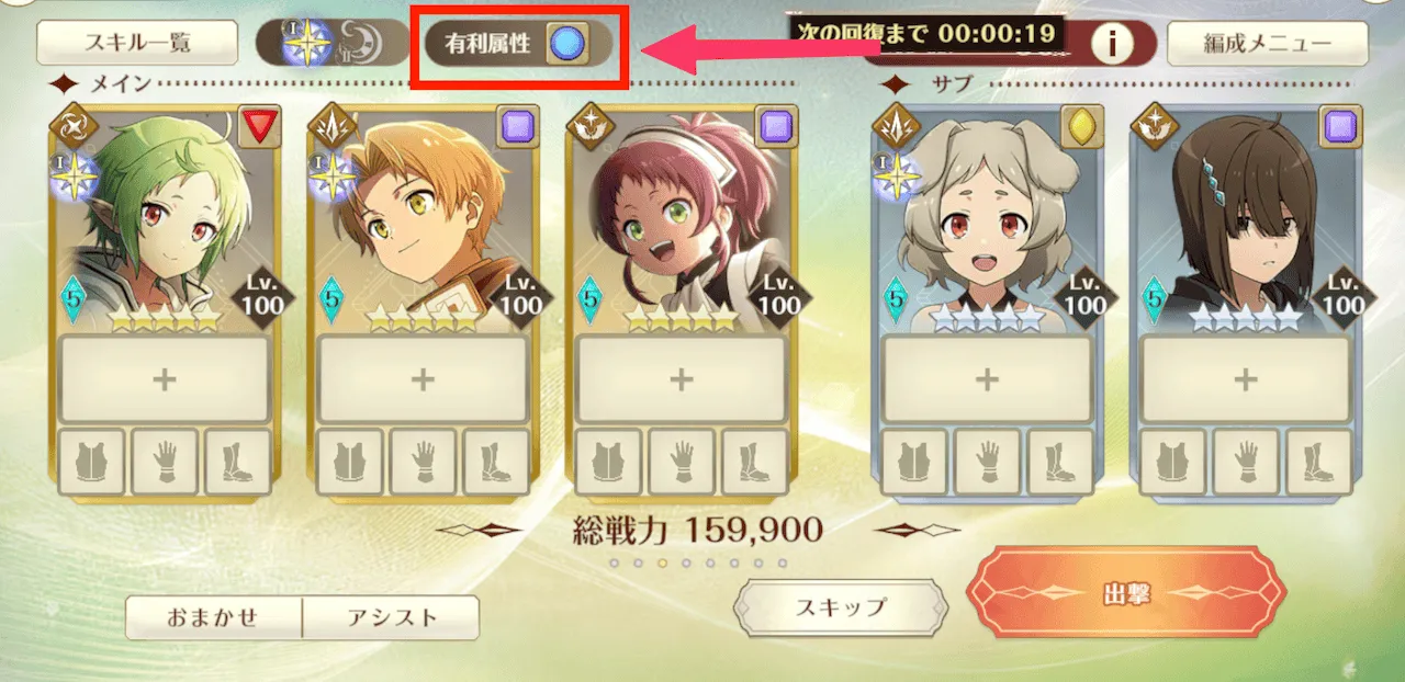 有利属性