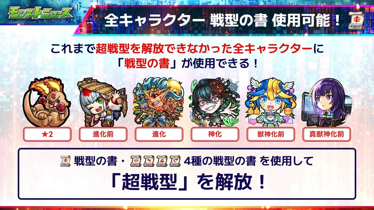 戦型の書が使用可能