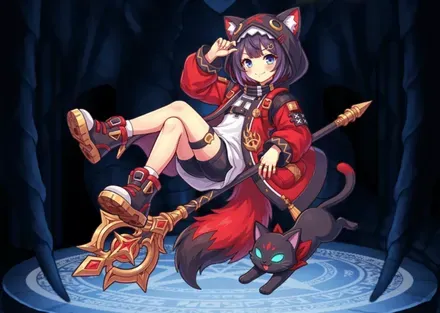 紅の魔道士ハーミャオの画像