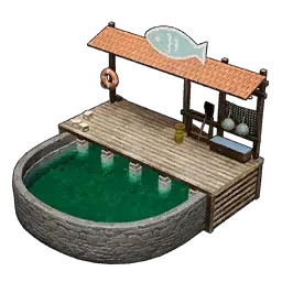 大きな釣り堀画像