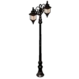 二股の街灯画像