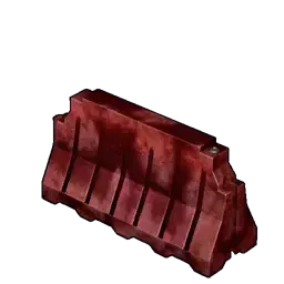 鉄の赤色バリケード画像