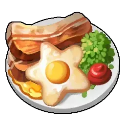 イノボウのベーコンエッグ画像