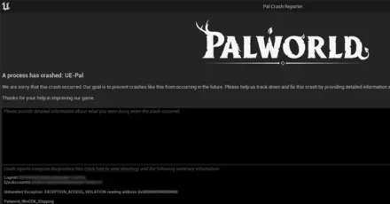 UE Pal - Exception Access Violation Crash