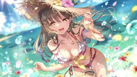 浜辺のマドモアゼルの画像