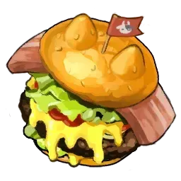 ミルカルビのチーズバーガー画像