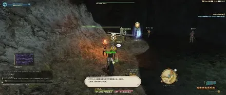 イエロージャケット警備兵と話す