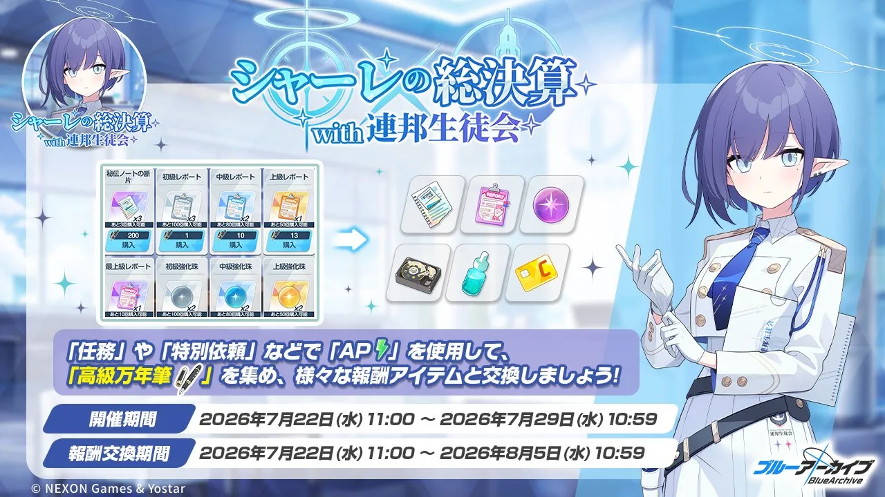 シャーレの総決算