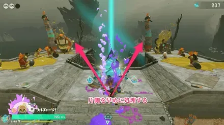 シャケの群れを倒す