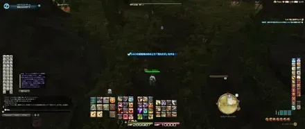 alt:シルフの仮宿東の印の上でエモートをする