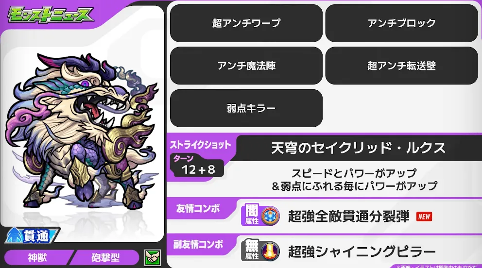 テンリン ステータス