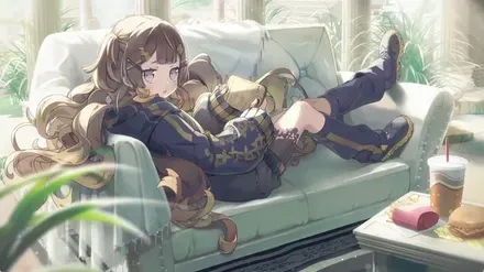 ソファに沈んでまったりゲーム アーニャ・メルフィッサ
