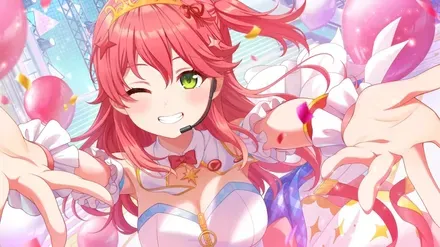 両手広げるCheerful show さくらみこ