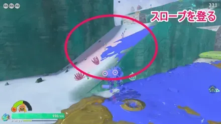 崖の上に登る
