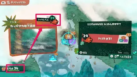 レベルを確認してください