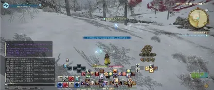 alt:4箇所目の雪中の足跡を調べる