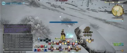 alt:3箇所目の雪中の足跡を調べる