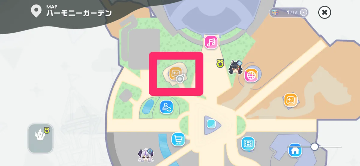 ホッピンロープ（縄跳び）の場所