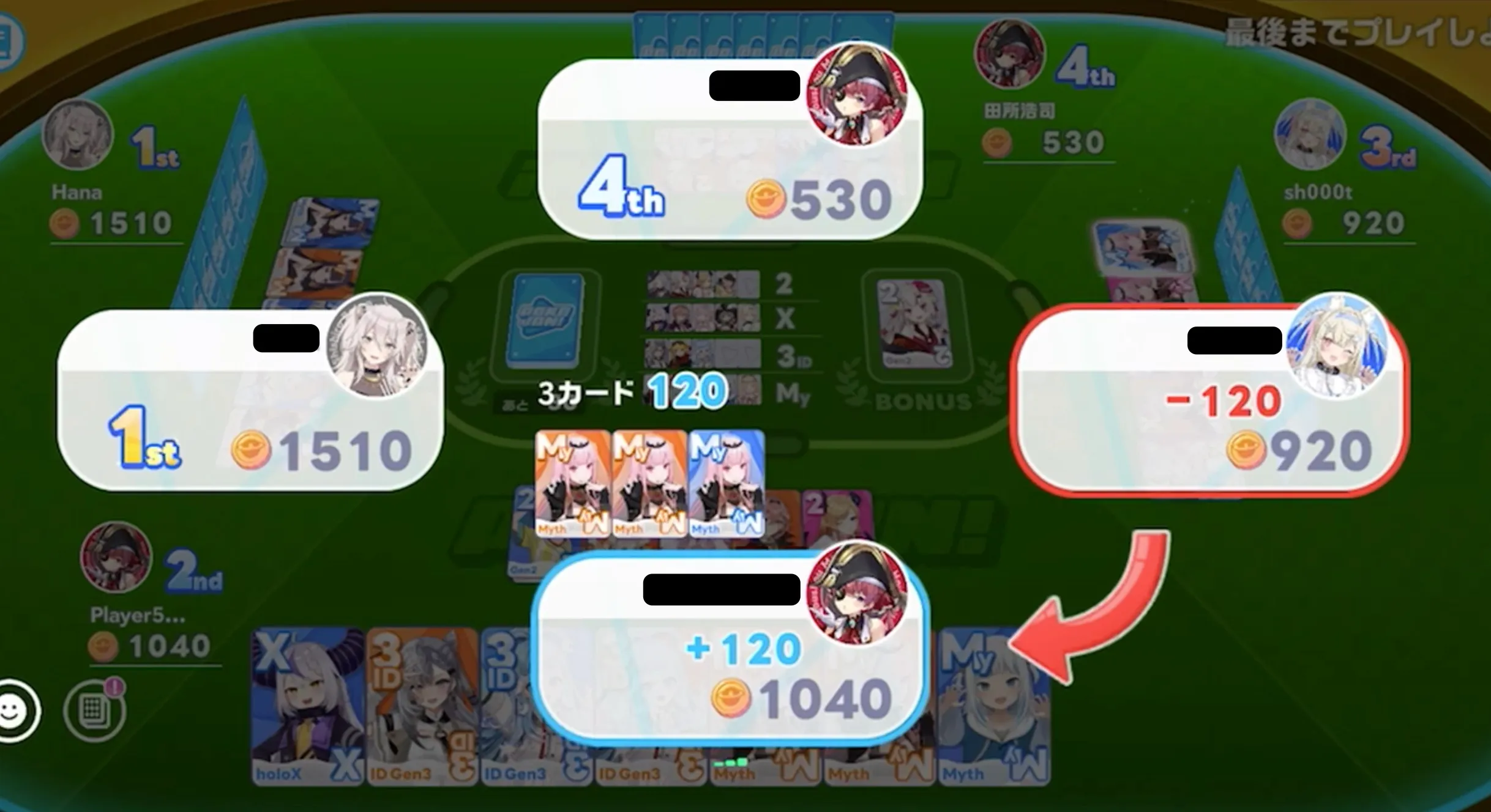 役を揃える