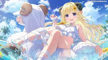 水着角巻わため