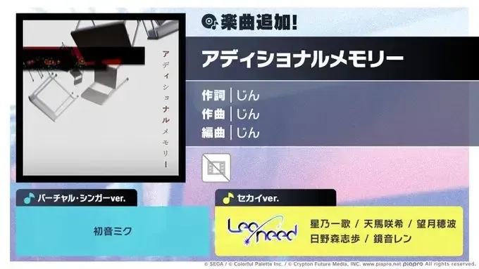 アディショナルメモリー