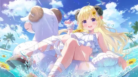 水着角巻わため