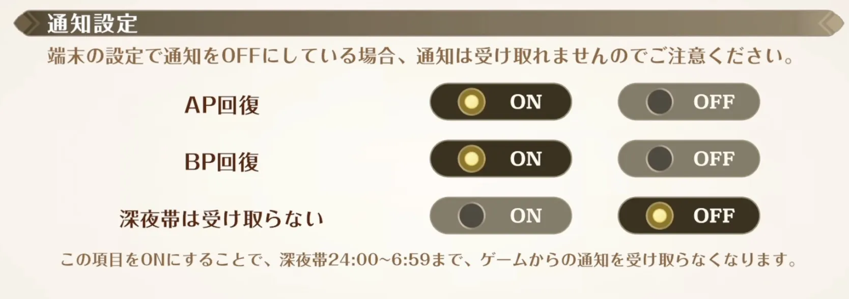 APBP回復通知