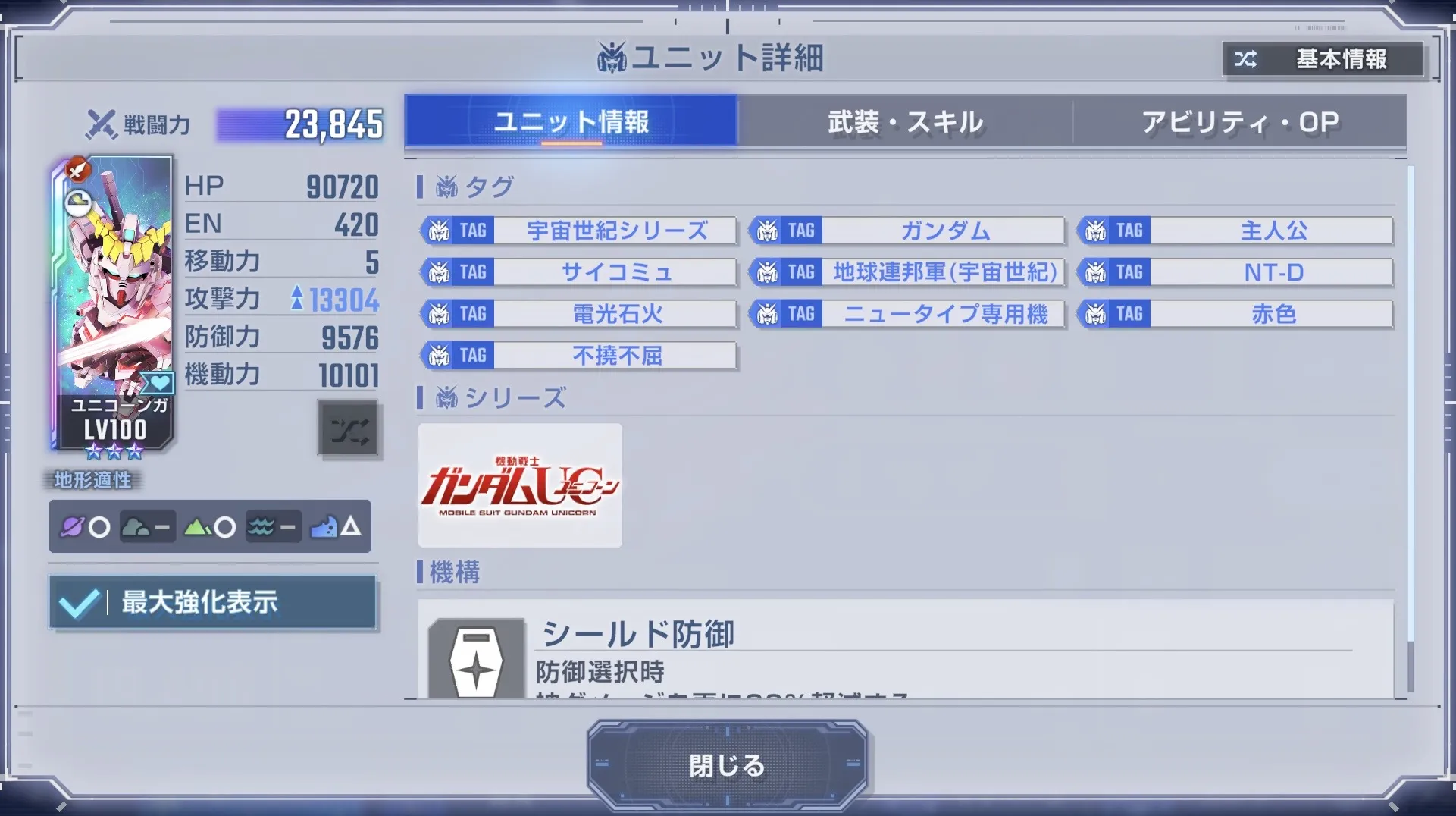 サイコミュや電光石火パーティで編成できる